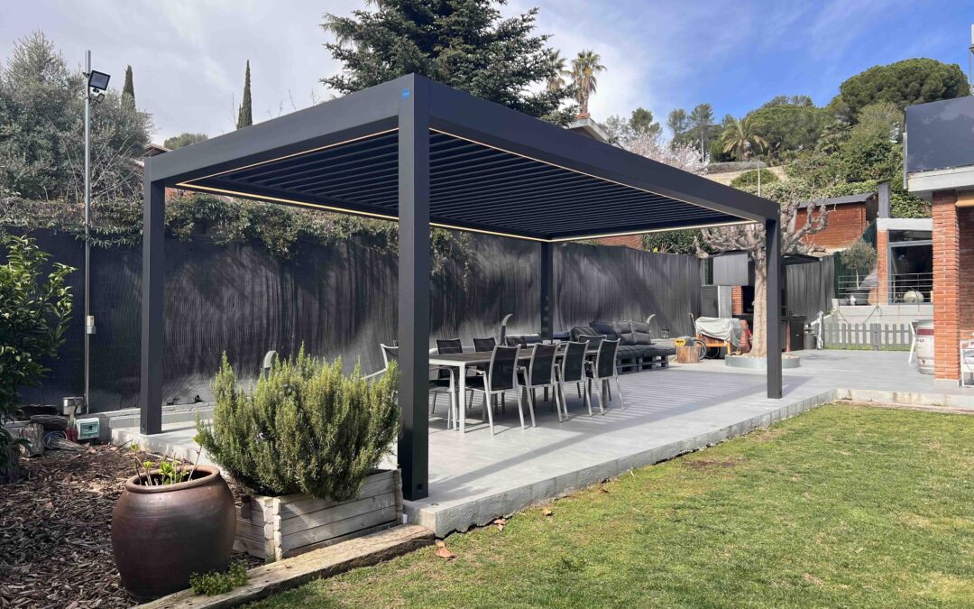 Pérgola bioclimática imago en Bellaterra